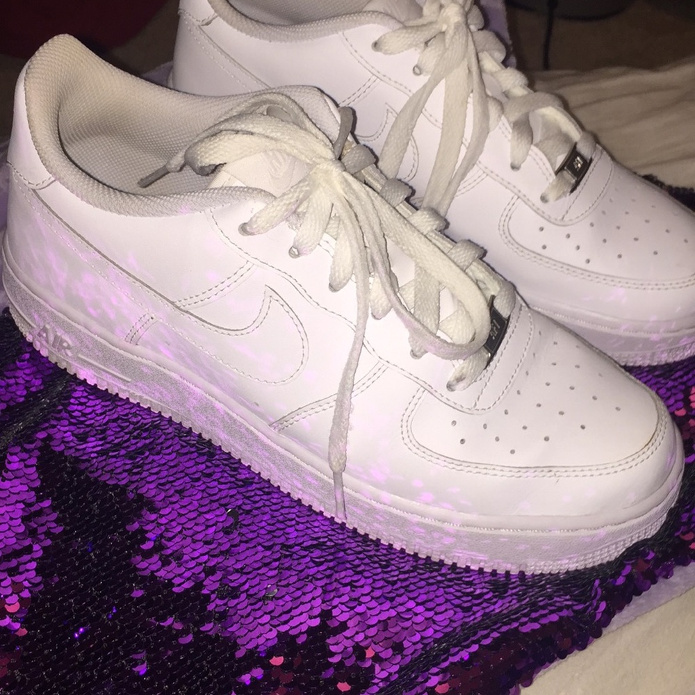 White Nike Air Force Ones